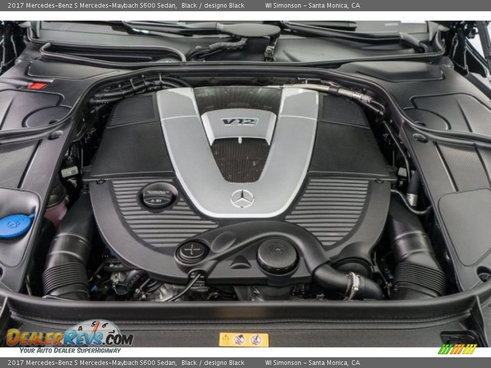 2017 Mercedes-Benz S Mercedes-Maybach S600 Sedan 6.0 Liter biturbo SOHC 36-Valve V12 Engine Photo #9