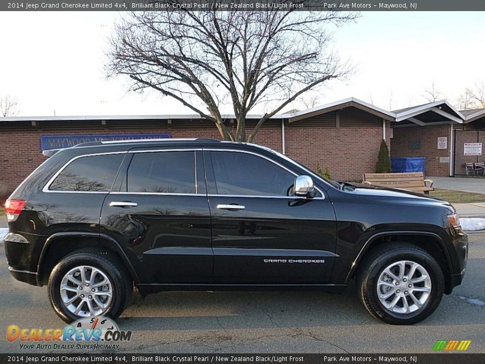 2014 Jeep Grand Cherokee Limited 4x4 Brilliant Black Crystal Pearl / New Zealand Black/Light Frost Photo #6