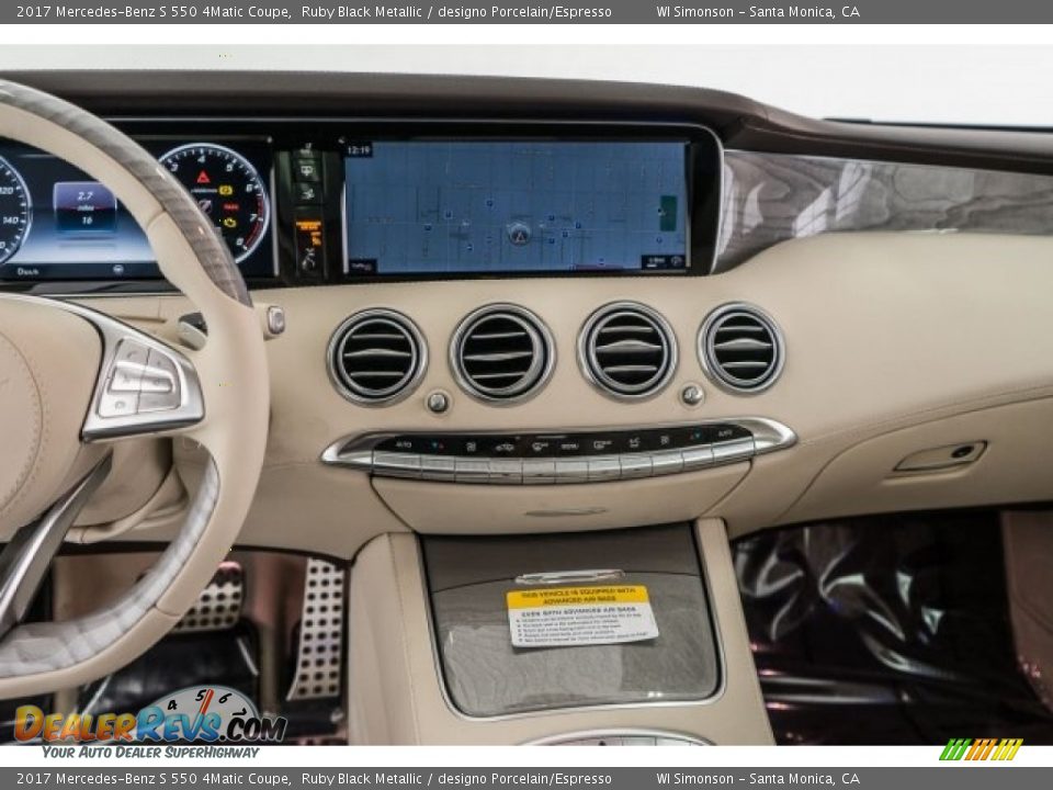 Dashboard of 2017 Mercedes-Benz S 550 4Matic Coupe Photo #8