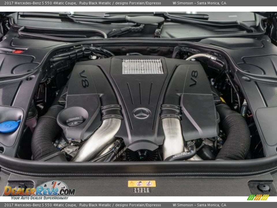 2017 Mercedes-Benz S 550 4Matic Coupe 4.7 Liter DI biturbo DOHC 32-Valve VVT V8 Engine Photo #9