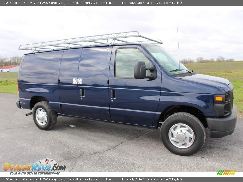 2014 Ford E-Series Van E250 Cargo Van Dark Blue Pearl / Medium Flint Photo #5