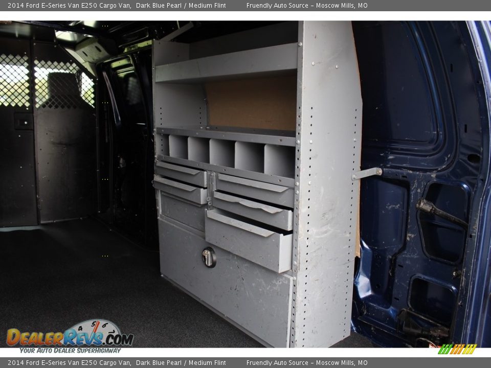 2014 Ford E-Series Van E250 Cargo Van Dark Blue Pearl / Medium Flint Photo #13