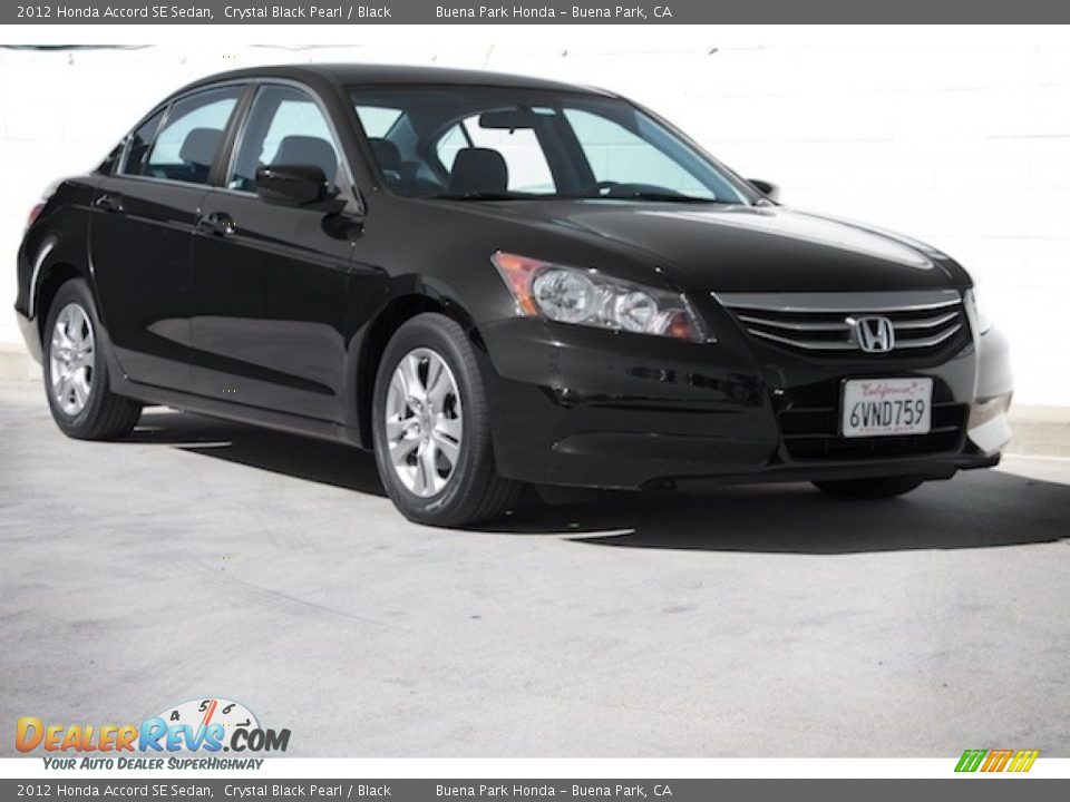 2012 Honda Accord SE Sedan Crystal Black Pearl / Black Photo #1