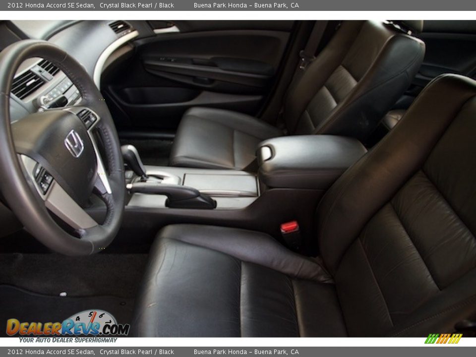 2012 Honda Accord SE Sedan Crystal Black Pearl / Black Photo #3
