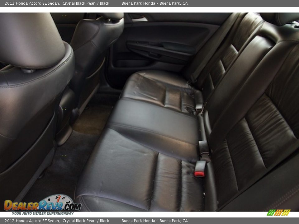 2012 Honda Accord SE Sedan Crystal Black Pearl / Black Photo #4