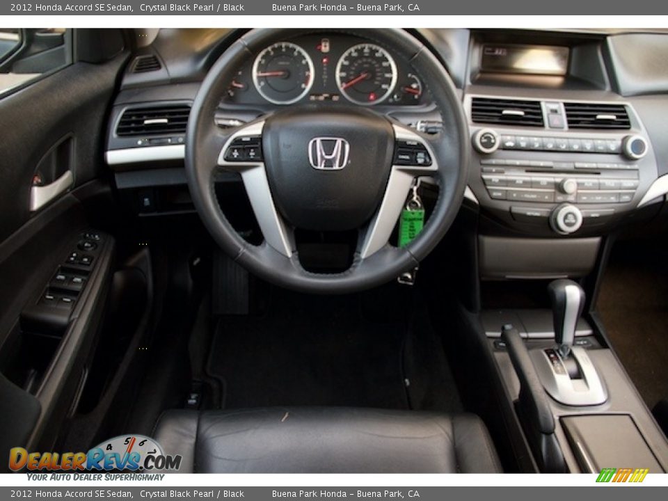 2012 Honda Accord SE Sedan Crystal Black Pearl / Black Photo #5