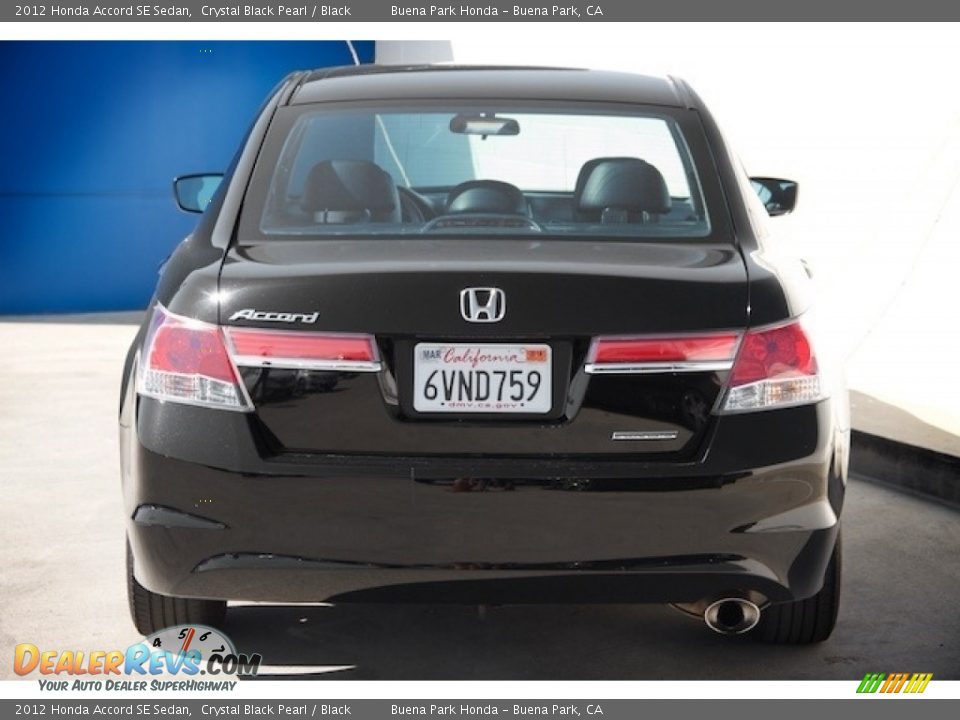 2012 Honda Accord SE Sedan Crystal Black Pearl / Black Photo #9