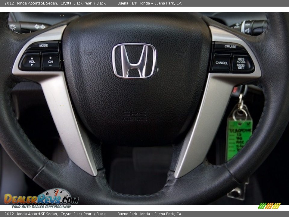 2012 Honda Accord SE Sedan Crystal Black Pearl / Black Photo #11