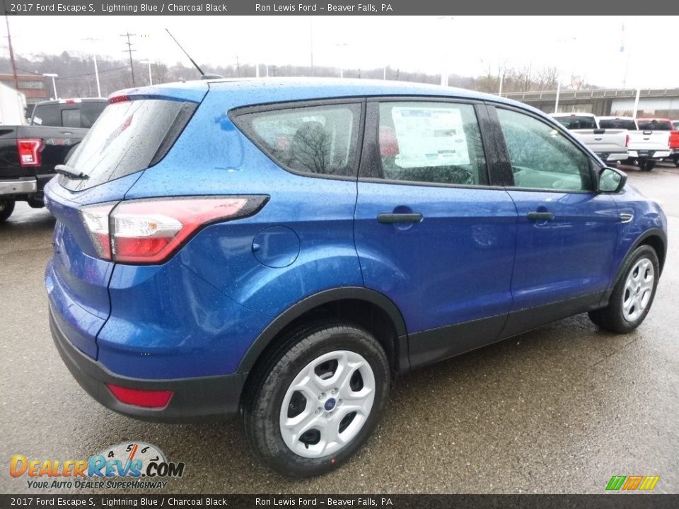 2017 Ford Escape S Lightning Blue / Charcoal Black Photo #3