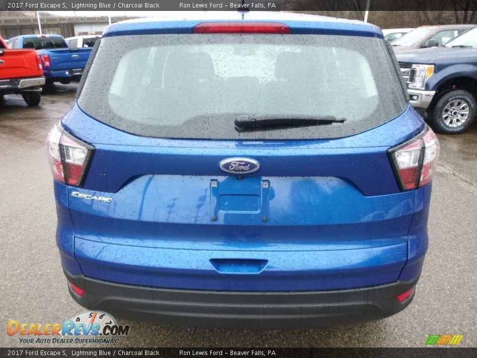 2017 Ford Escape S Lightning Blue / Charcoal Black Photo #4