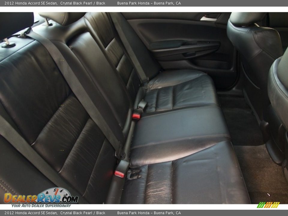 2012 Honda Accord SE Sedan Crystal Black Pearl / Black Photo #14