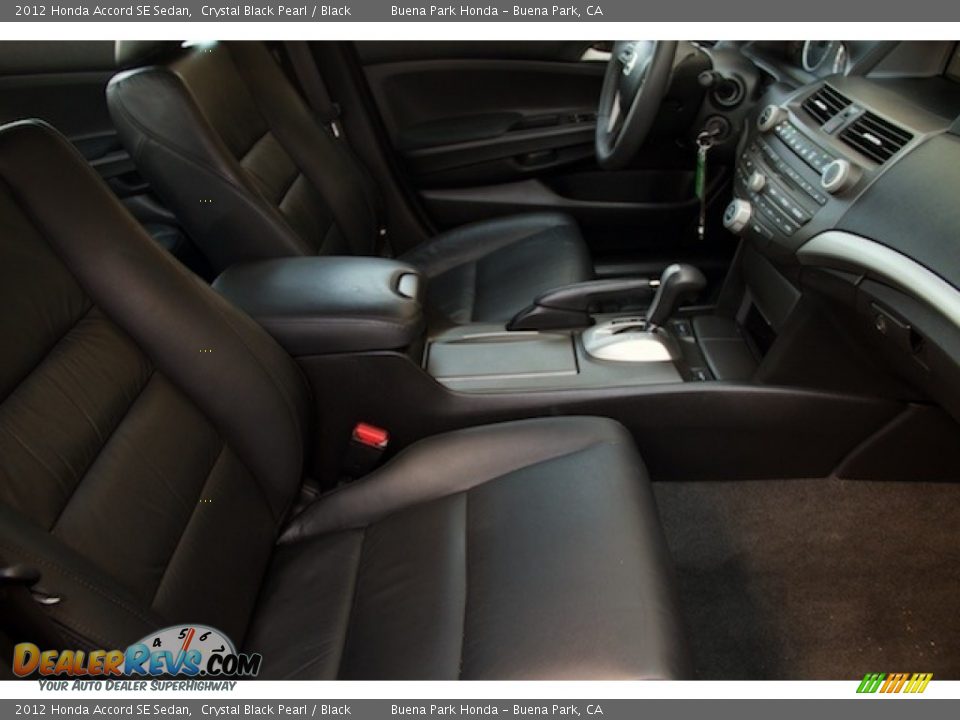 2012 Honda Accord SE Sedan Crystal Black Pearl / Black Photo #16