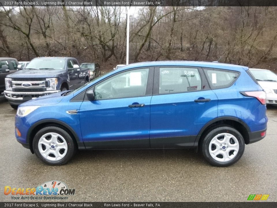 2017 Ford Escape S Lightning Blue / Charcoal Black Photo #7