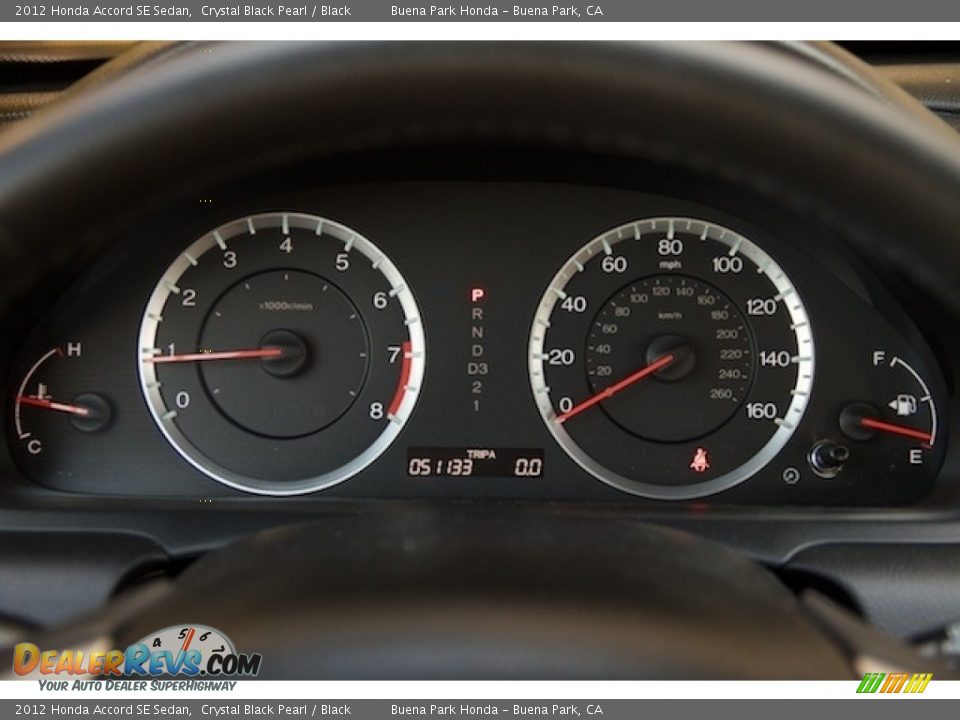 2012 Honda Accord SE Sedan Crystal Black Pearl / Black Photo #18