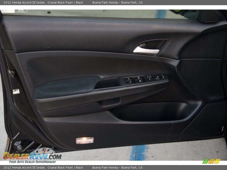 2012 Honda Accord SE Sedan Crystal Black Pearl / Black Photo #19