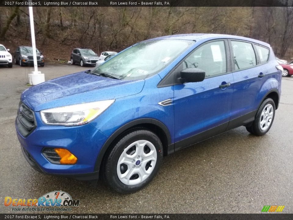 2017 Ford Escape S Lightning Blue / Charcoal Black Photo #8