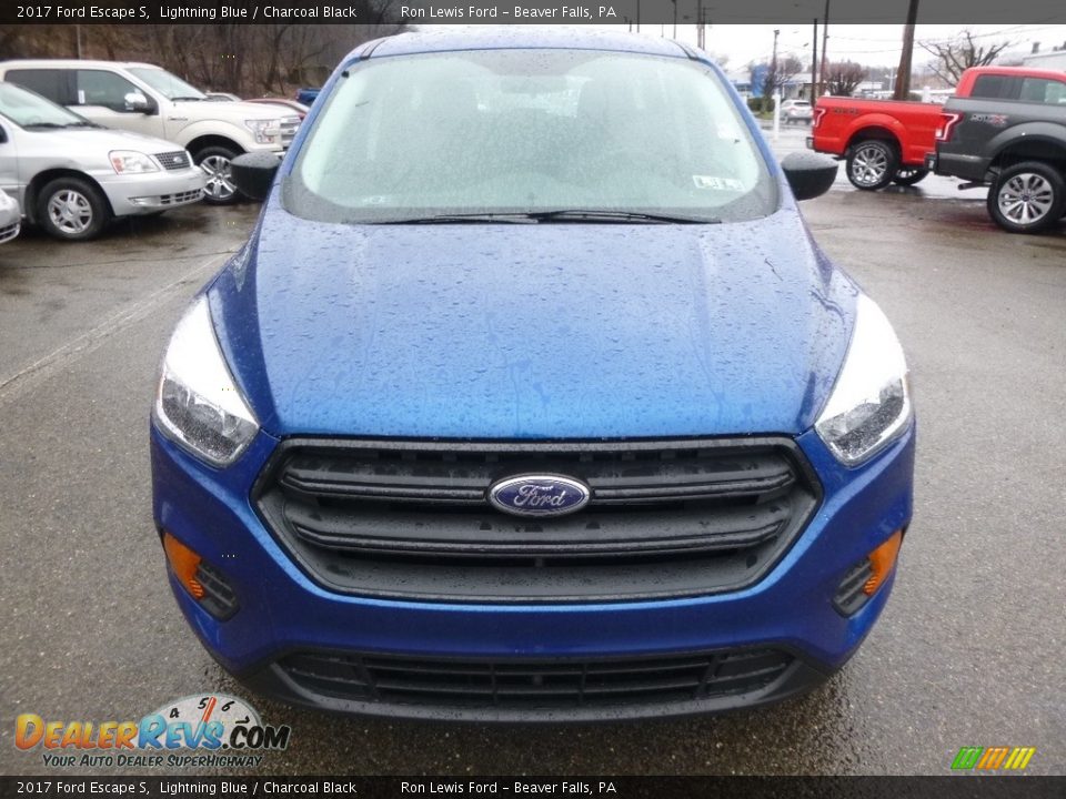 2017 Ford Escape S Lightning Blue / Charcoal Black Photo #9