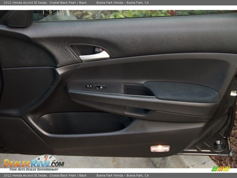 2012 Honda Accord SE Sedan Crystal Black Pearl / Black Photo #22