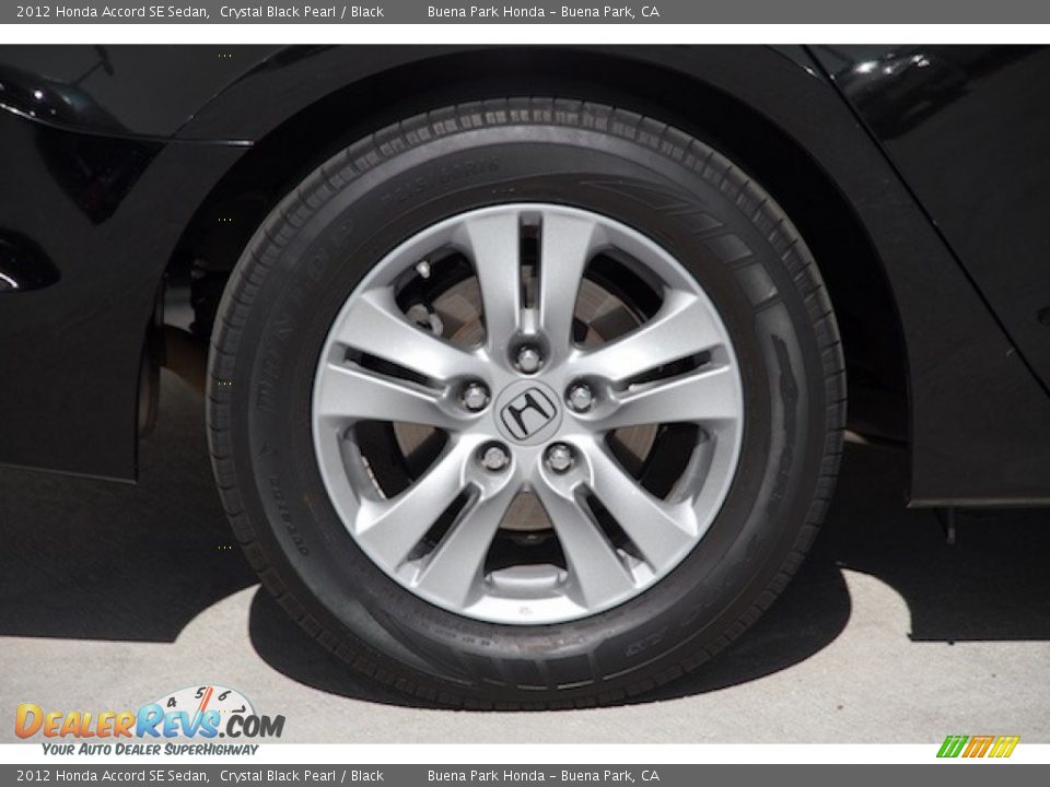 2012 Honda Accord SE Sedan Crystal Black Pearl / Black Photo #24