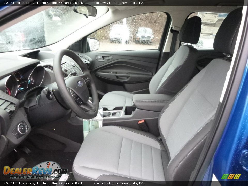 2017 Ford Escape S Lightning Blue / Charcoal Black Photo #12