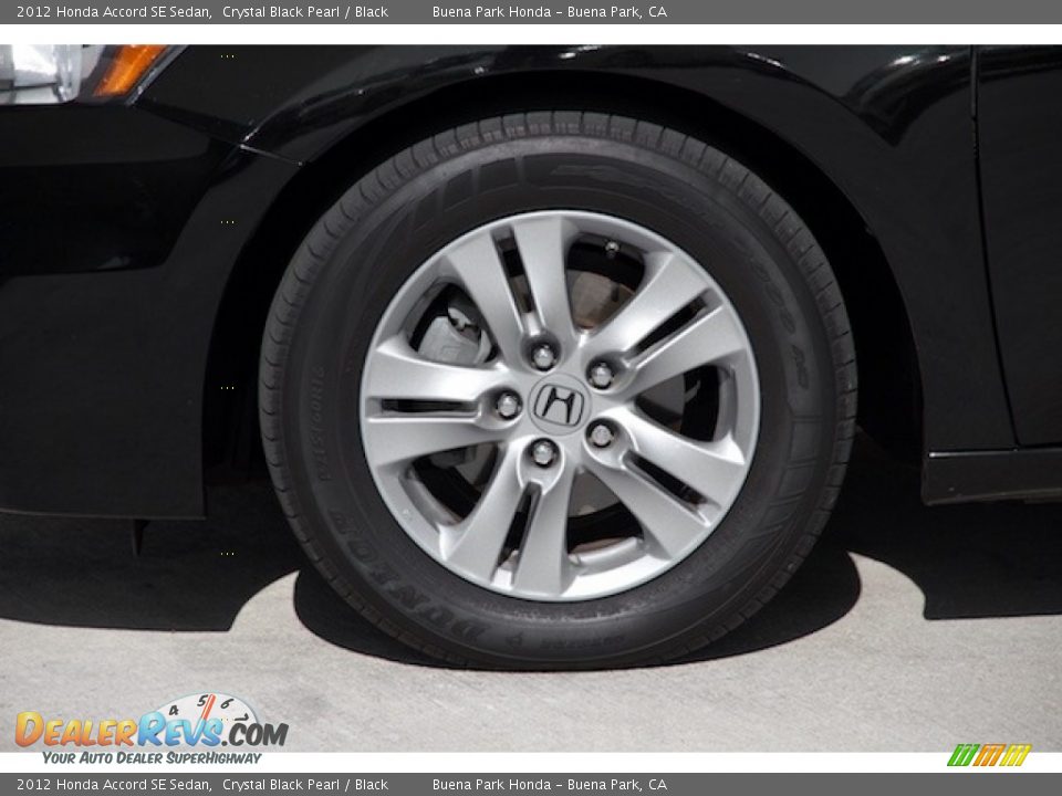 2012 Honda Accord SE Sedan Crystal Black Pearl / Black Photo #26