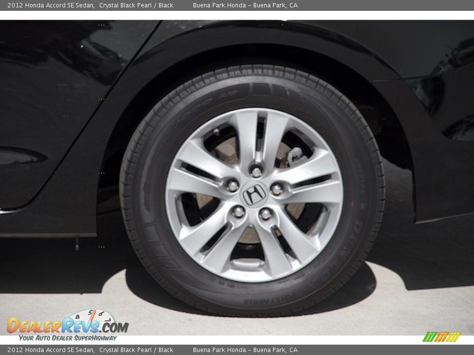 2012 Honda Accord SE Sedan Crystal Black Pearl / Black Photo #27