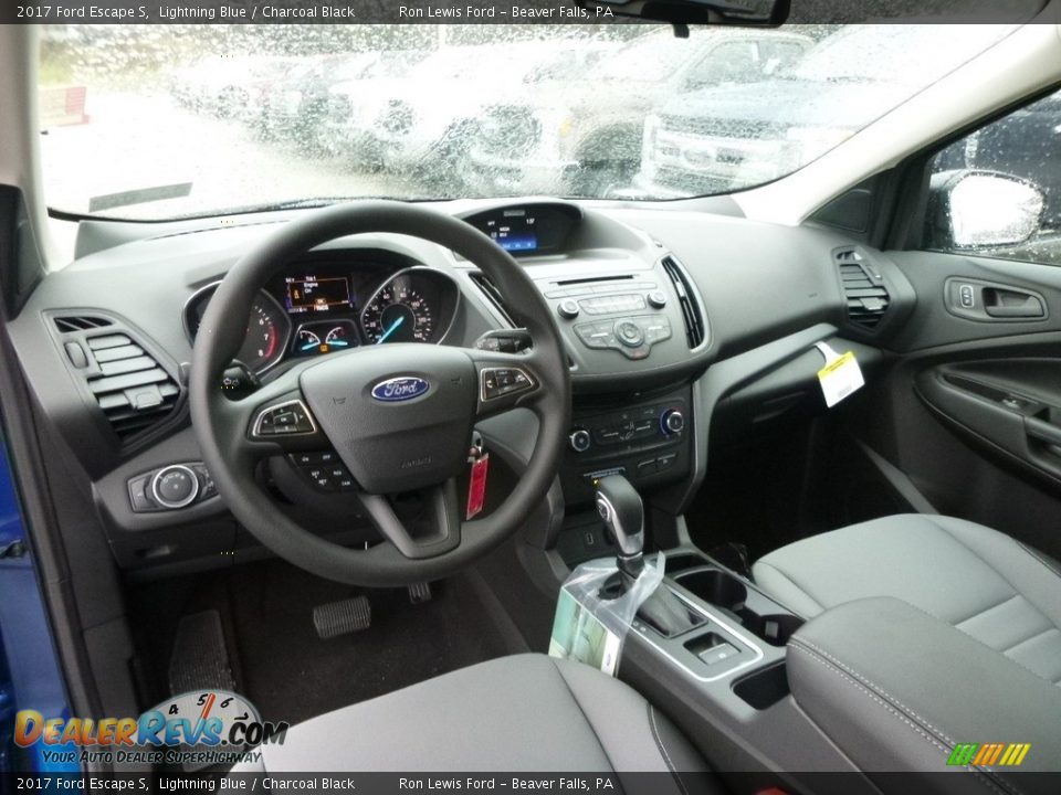 2017 Ford Escape S Lightning Blue / Charcoal Black Photo #14