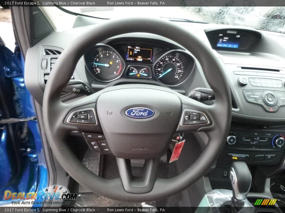 2017 Ford Escape S Lightning Blue / Charcoal Black Photo #17