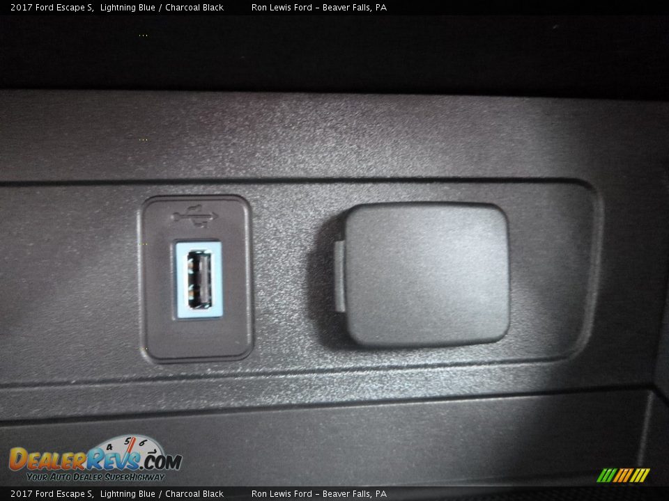 2017 Ford Escape S Lightning Blue / Charcoal Black Photo #18