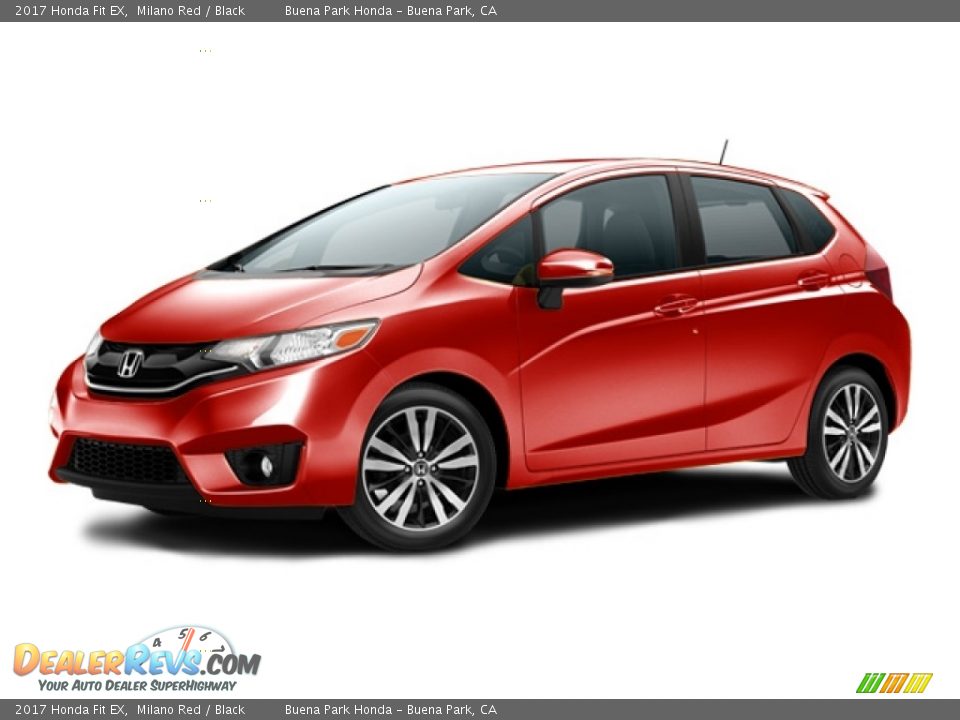 2017 Honda Fit EX Milano Red / Black Photo #21