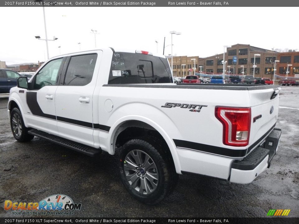 2017 Ford F150 XLT SuperCrew 4x4 Oxford White / Black Special Edition Package Photo #4