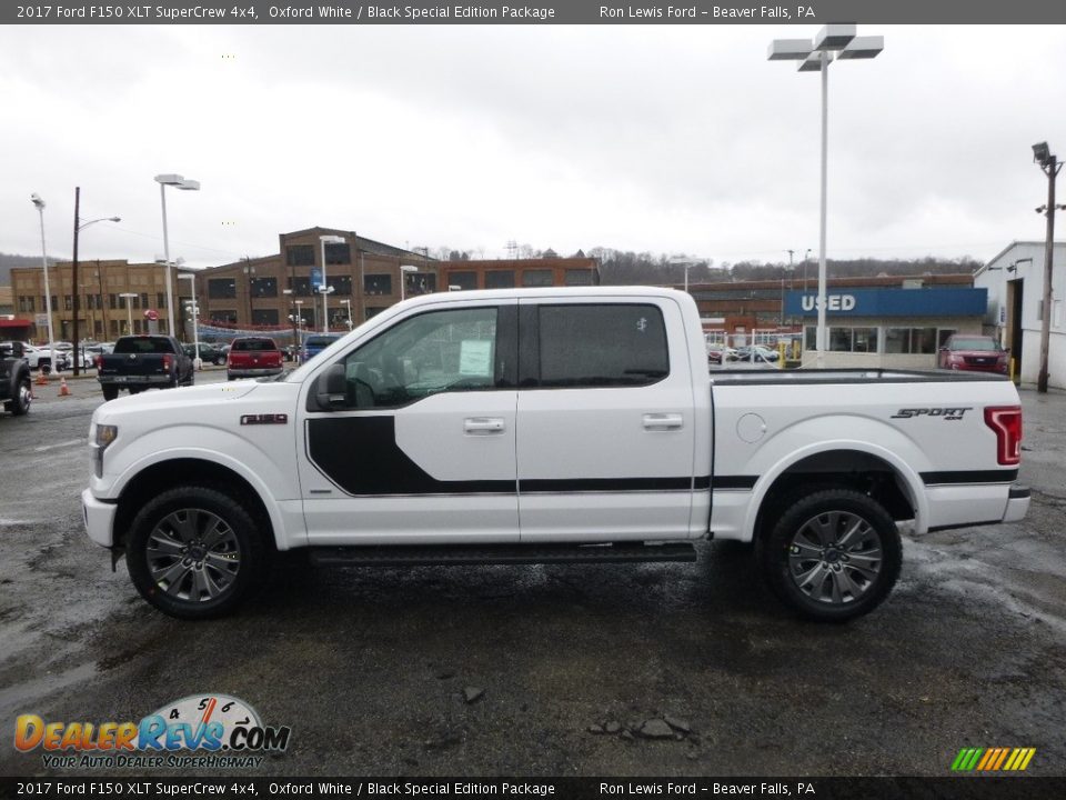 2017 Ford F150 XLT SuperCrew 4x4 Oxford White / Black Special Edition Package Photo #5