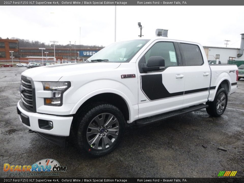 2017 Ford F150 XLT SuperCrew 4x4 Oxford White / Black Special Edition Package Photo #6