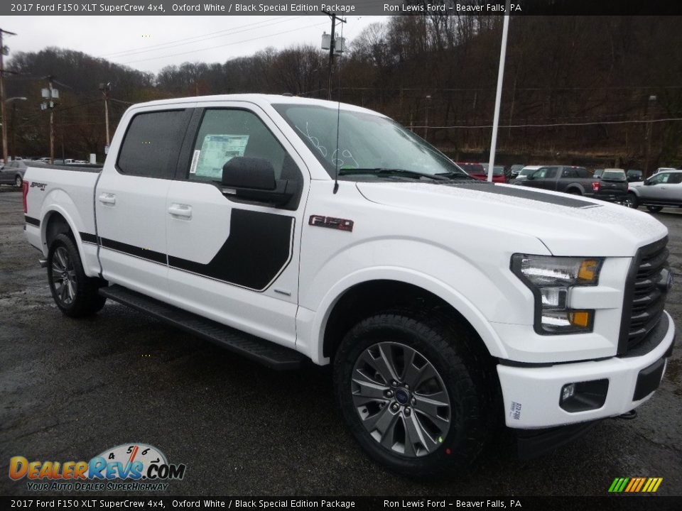 2017 Ford F150 XLT SuperCrew 4x4 Oxford White / Black Special Edition Package Photo #8