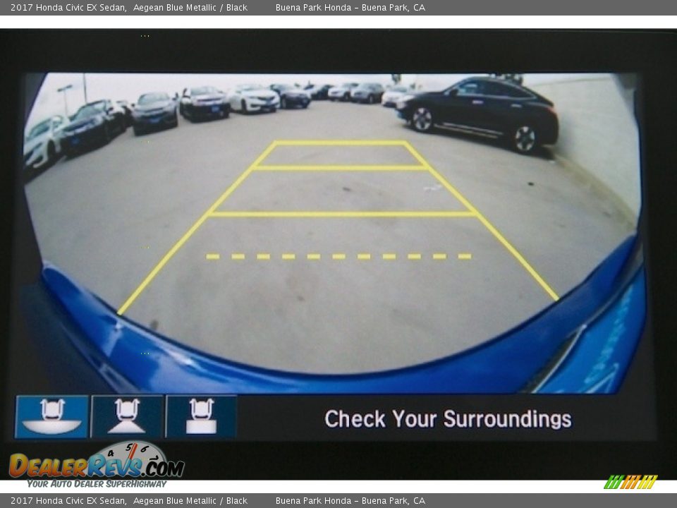 2017 Honda Civic EX Sedan Aegean Blue Metallic / Black Photo #6