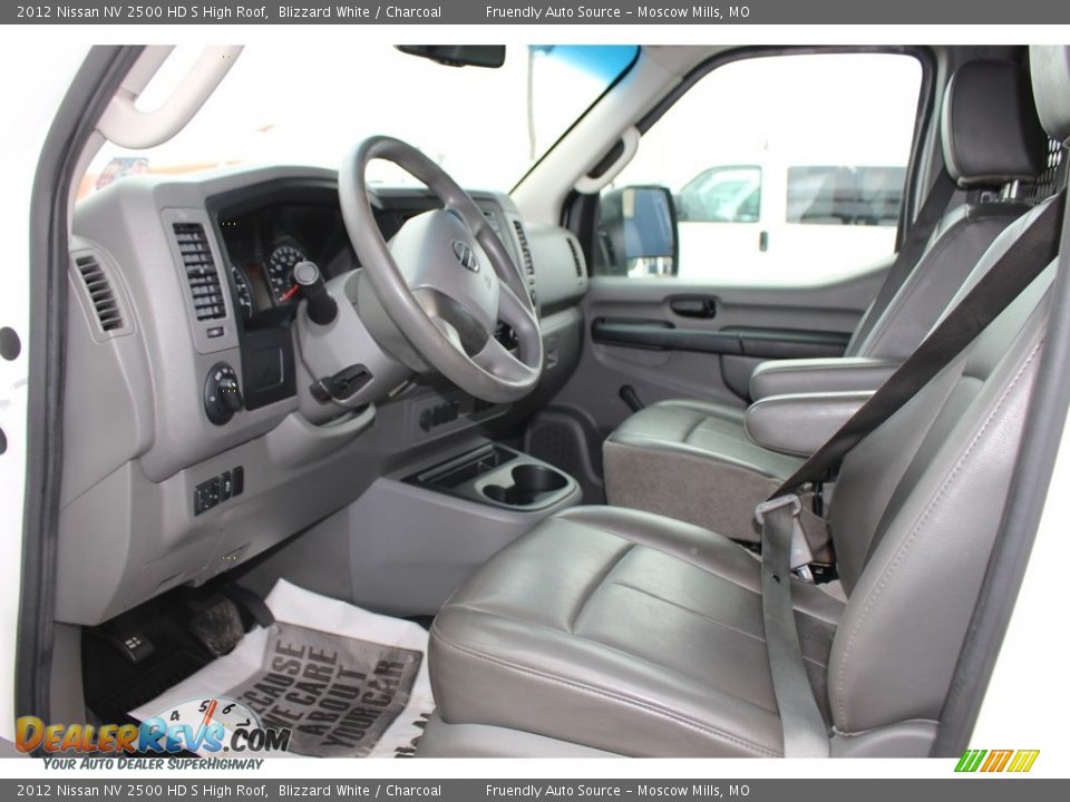 2012 Nissan NV 2500 HD S High Roof Blizzard White / Charcoal Photo #5