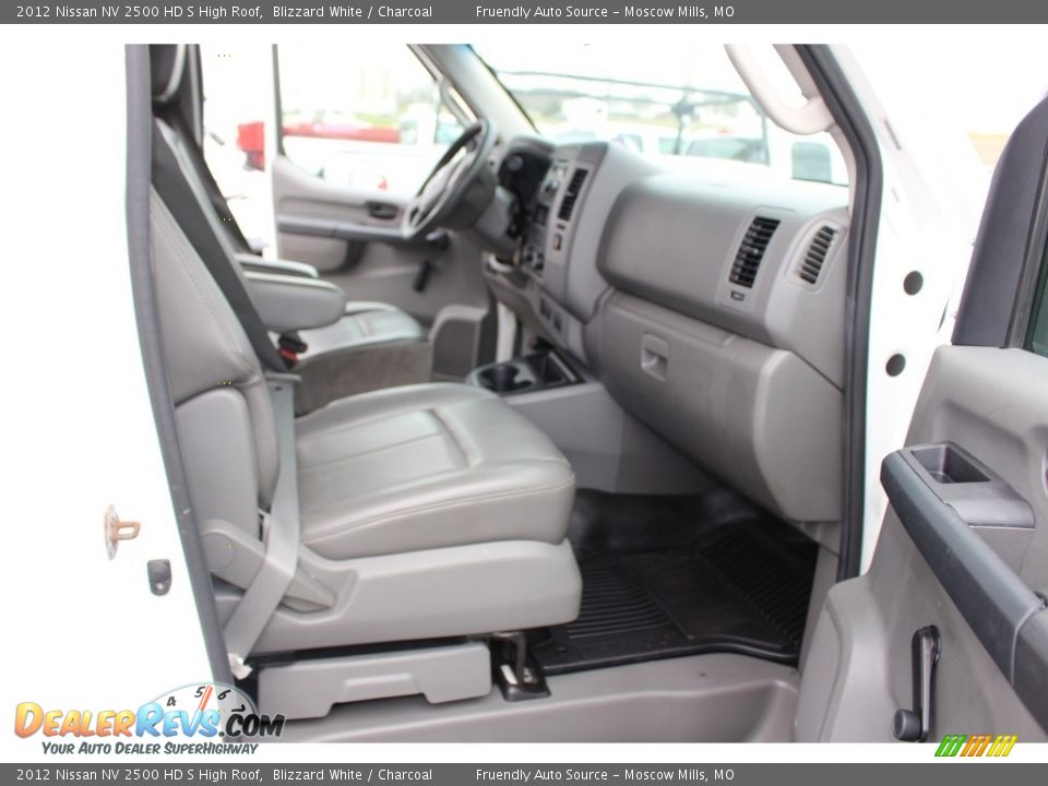 2012 Nissan NV 2500 HD S High Roof Blizzard White / Charcoal Photo #8
