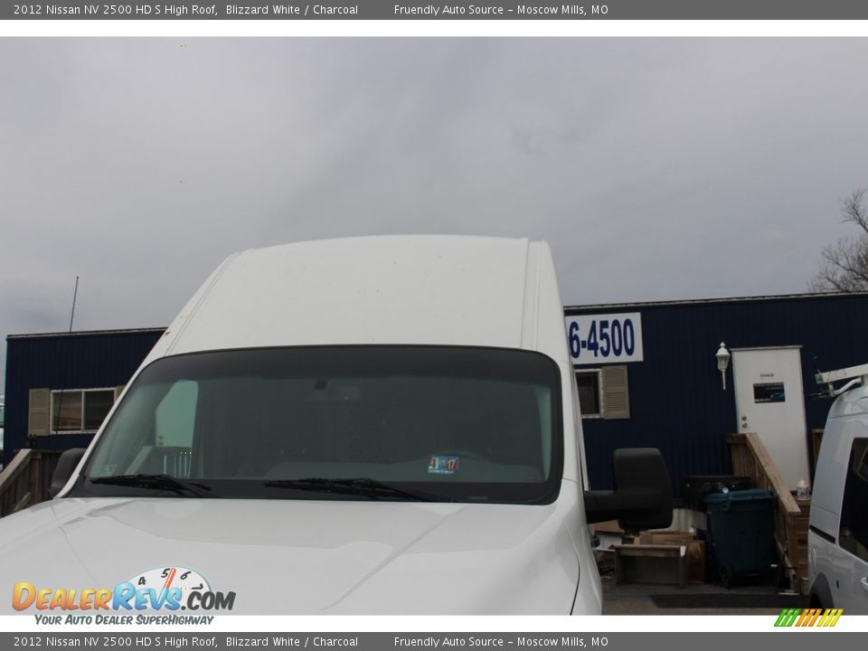 2012 Nissan NV 2500 HD S High Roof Blizzard White / Charcoal Photo #13