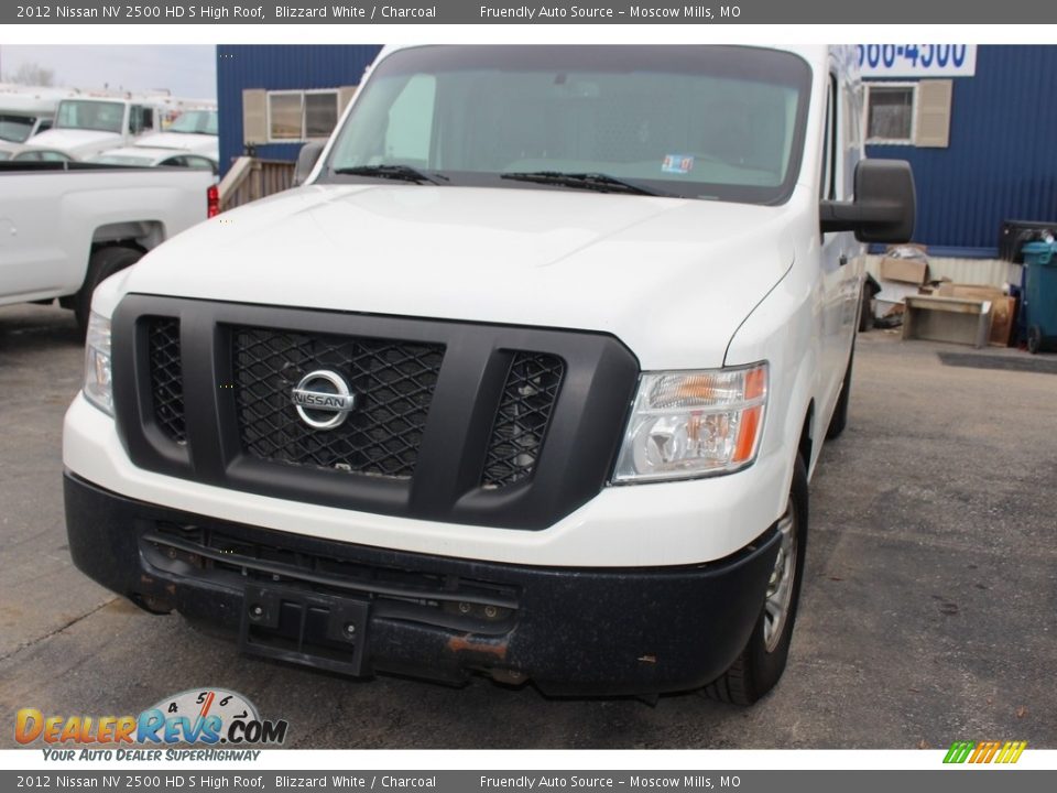 2012 Nissan NV 2500 HD S High Roof Blizzard White / Charcoal Photo #14