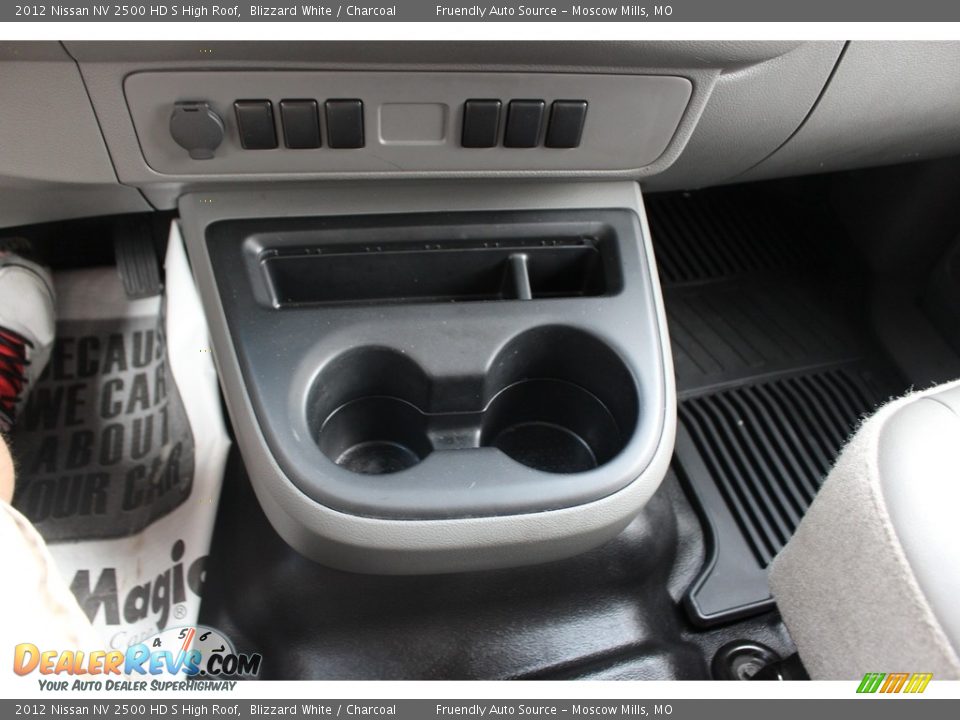 2012 Nissan NV 2500 HD S High Roof Blizzard White / Charcoal Photo #20