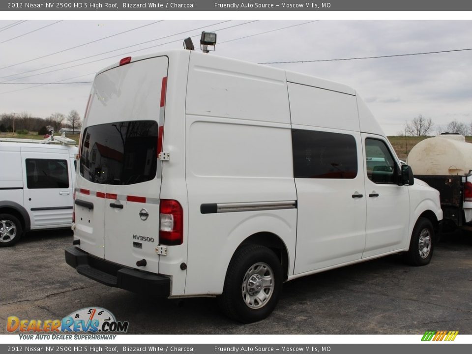 2012 Nissan NV 2500 HD S High Roof Blizzard White / Charcoal Photo #28
