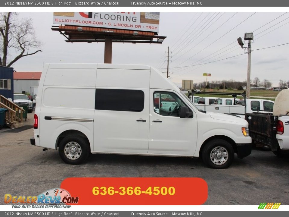 2012 Nissan NV 2500 HD S High Roof Blizzard White / Charcoal Photo #34