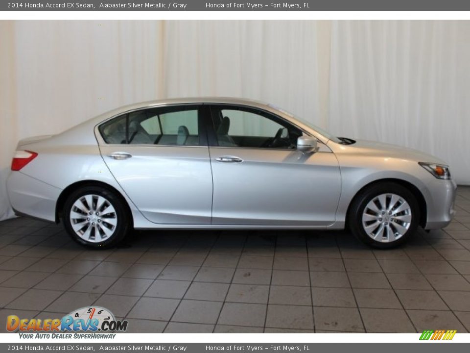2014 Honda Accord EX Sedan Alabaster Silver Metallic / Gray Photo #2