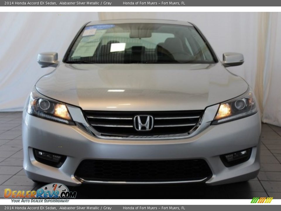 2014 Honda Accord EX Sedan Alabaster Silver Metallic / Gray Photo #3
