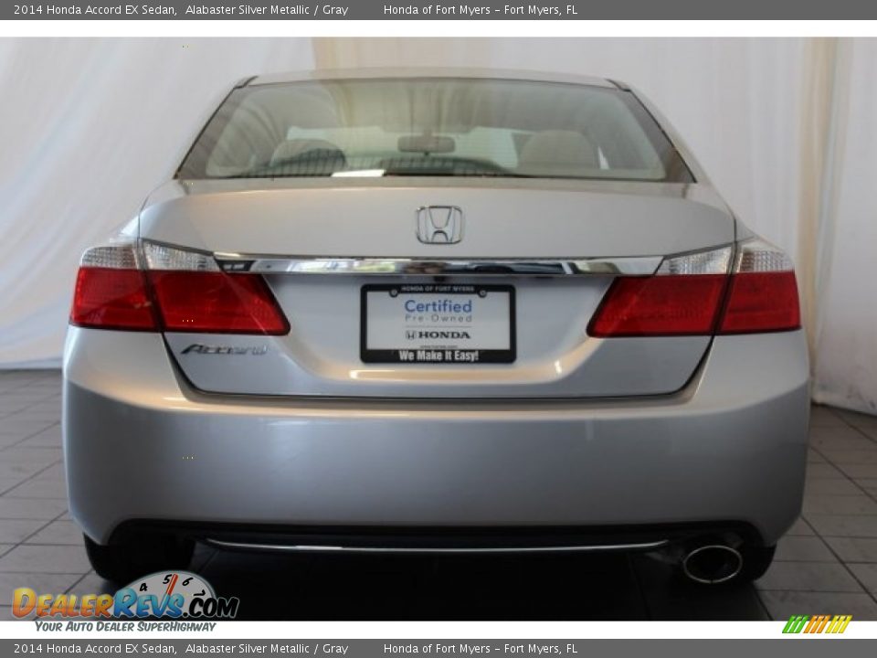 2014 Honda Accord EX Sedan Alabaster Silver Metallic / Gray Photo #5