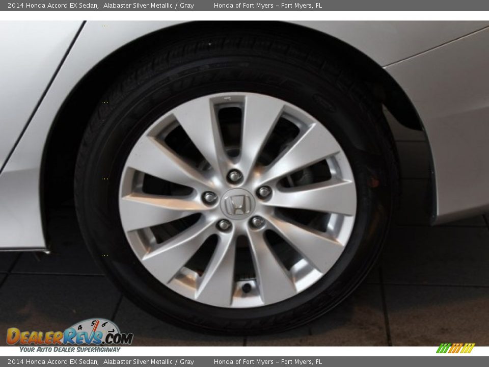 2014 Honda Accord EX Sedan Alabaster Silver Metallic / Gray Photo #6