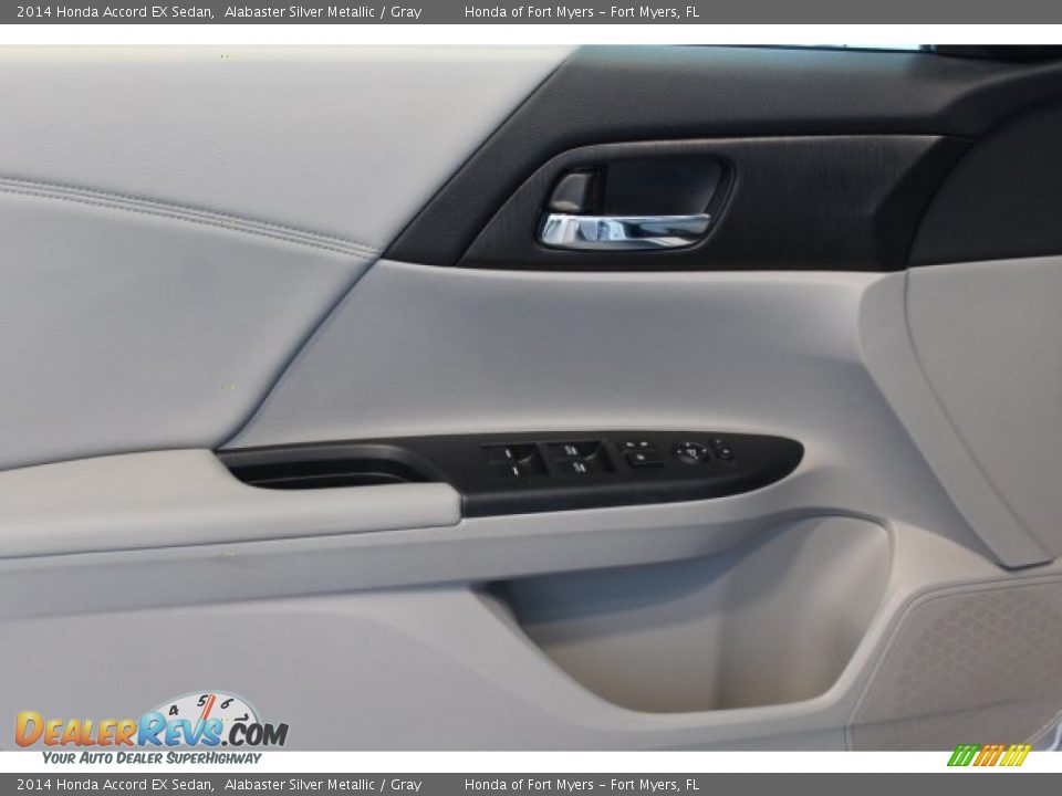2014 Honda Accord EX Sedan Alabaster Silver Metallic / Gray Photo #8