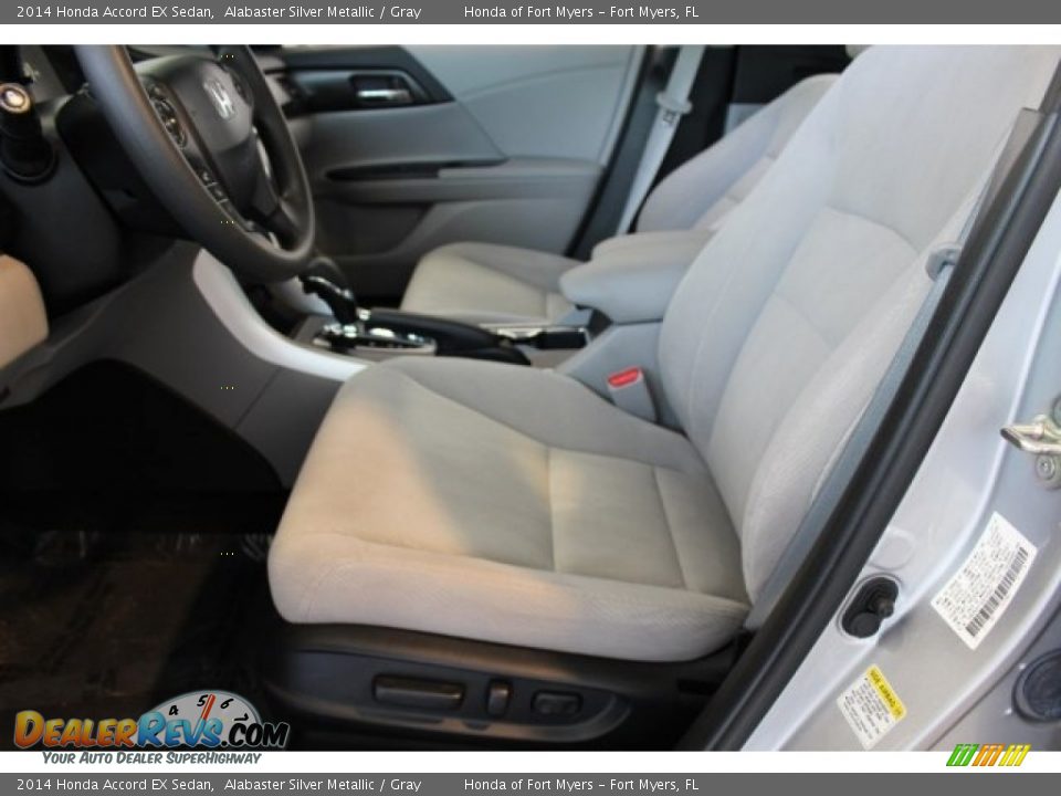 2014 Honda Accord EX Sedan Alabaster Silver Metallic / Gray Photo #10