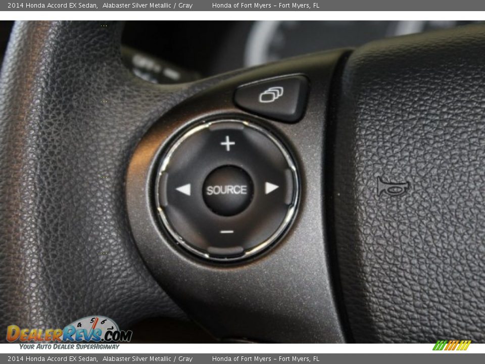 2014 Honda Accord EX Sedan Alabaster Silver Metallic / Gray Photo #13