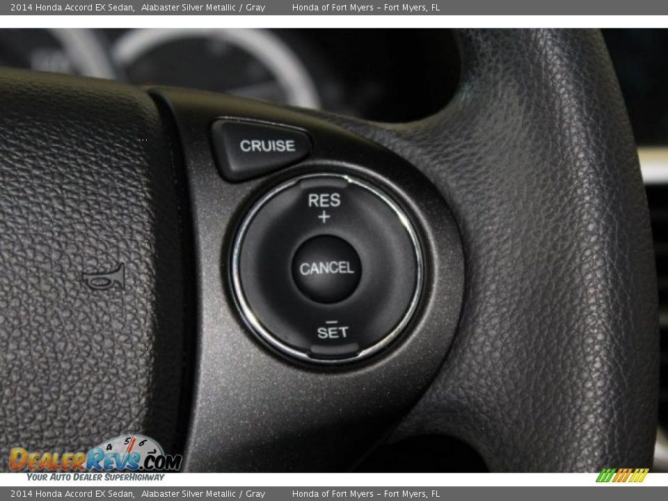 2014 Honda Accord EX Sedan Alabaster Silver Metallic / Gray Photo #14